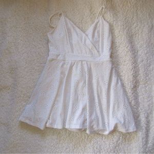 Short White Dress with Shorts Attached